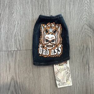 Bad Ass Dog Sweater - Black and Orange